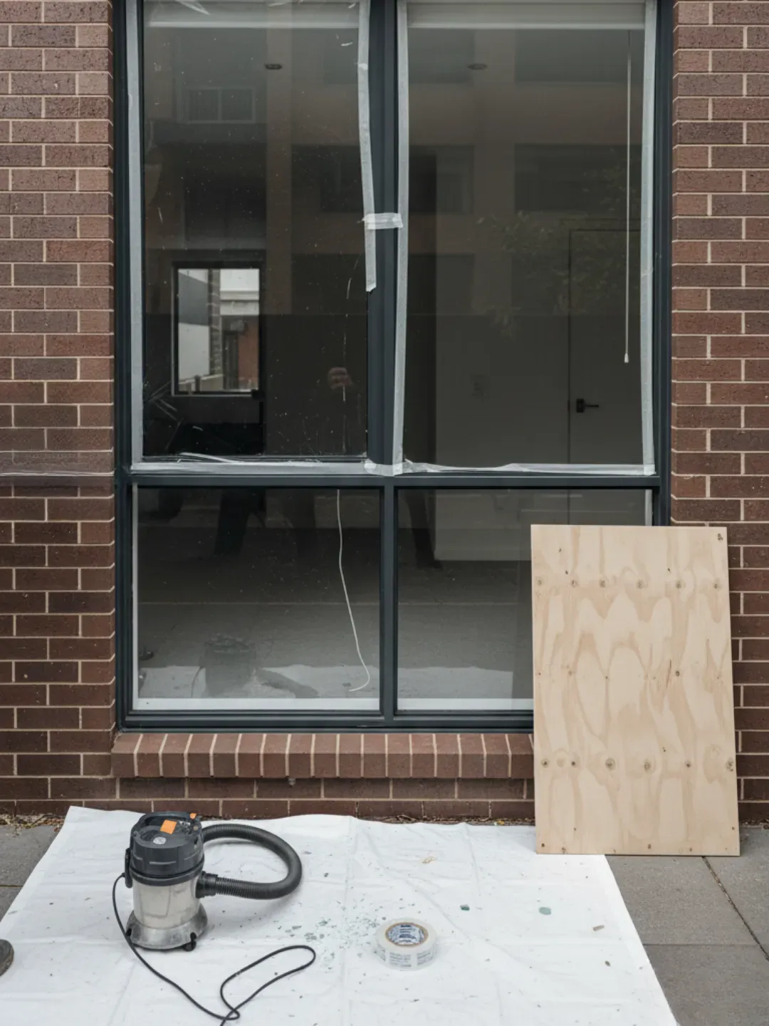 Emergency make-safe glass repairs Teneriffe securing broken windows fast with temporary protection and replacement service.